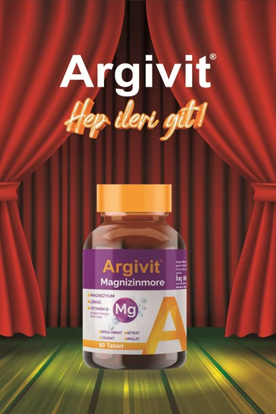 Argivit Magnizinmore Magnezyum, Çinko Ve Vitamin D Içeren Takviye Edici Gıda 60 Tablet - Resim 3