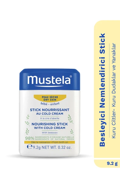 Mustela %98 Doğal Içerikli Kuru Cilt Cold Cream Içeren Nemlendirici Stick Bebek Çocuk Yetişkin Yüz Dudak ürün görseli 1
