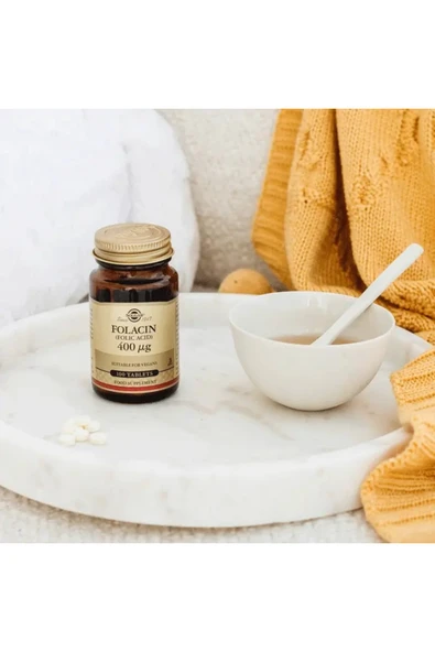 Solgar Folacin 400MCG 100 Tablet - (SKT: 02/2027) - Resim 2