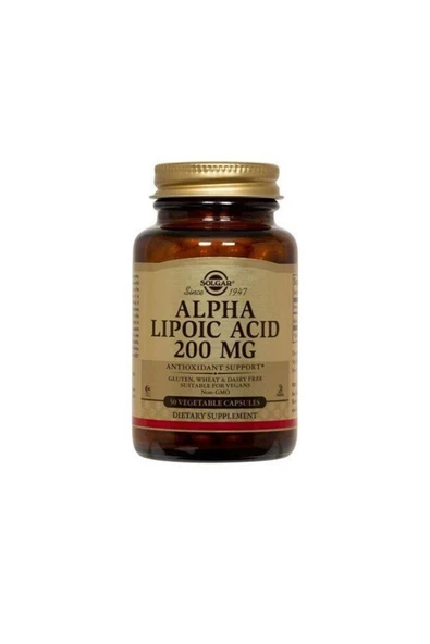 Solgar Alpha Lipoic Acid 200mg 50 Tablet ürün görseli 1