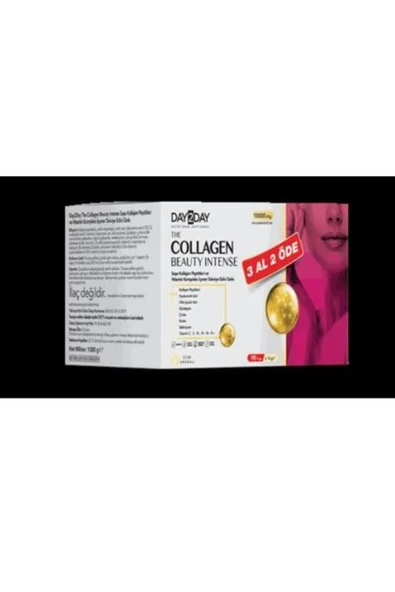 Orzax DAY 2 DAY THE COLLEGEN BEAUTY ÇİLEK AROMALI 10000 MG 30 SAŞE - 3 AL 2 ÖDE ürün görseli 1