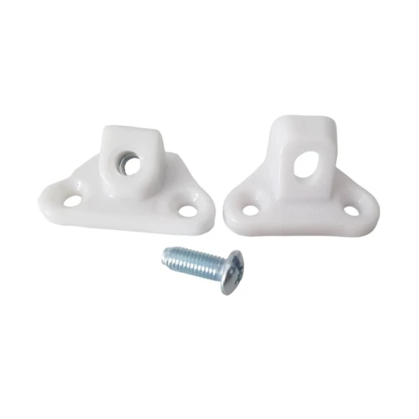 Açılı T Bağlantı Çektirme Beyaz Plastik Köşe Birleştirme Kelebek Bağlantı (20 Adet) - Resim 4