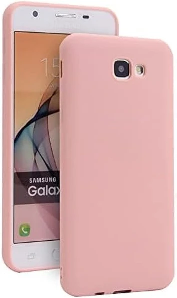 Samsung Galaxy J7 Prime Kılıf Hopi Silikon Kapak Pembe ürün görseli 1