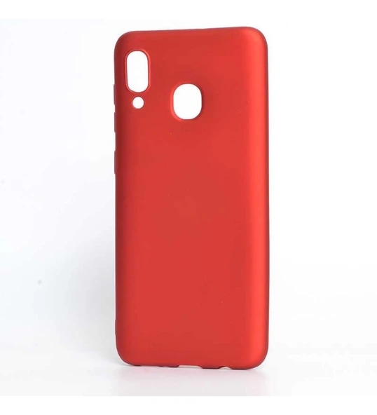 Samsung Galaxy A30 Kılıf Hopi Silikon Kapak Kırmızı ürün görseli 1