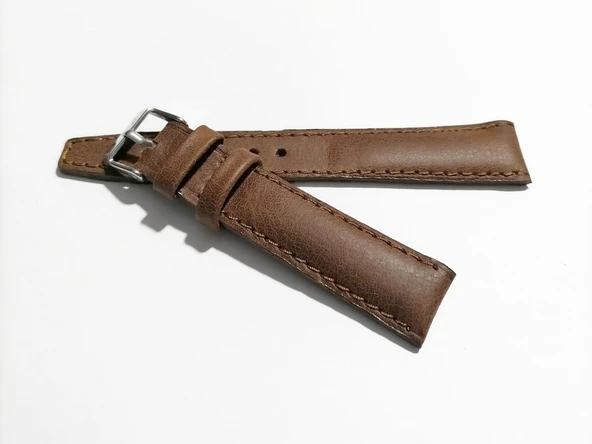 Fado&  Her Saate   Uyumlu  Hakiki  Deri   Saat Kordonu   18   mm   (288) kahve ürün görseli