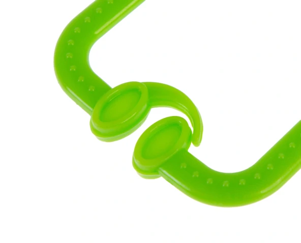 Babyjem Pusete Asılabilir Kare Sesli Çıngırak Yeşil - Resim 3