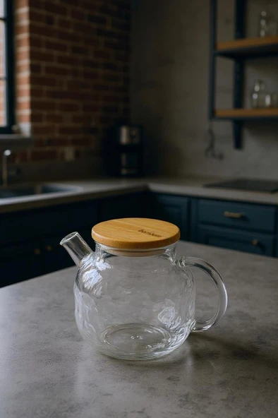 Bambum Juliet - Bambu Kapaklı Cam Demlik 1000ml ürün görseli