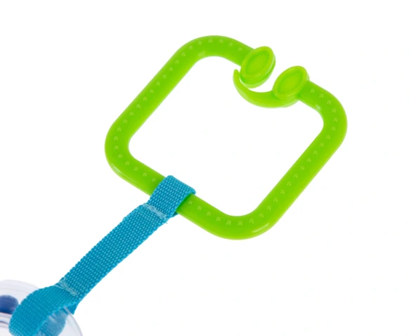 Babyjem Pusete Asılabilir Kare Sesli Çıngırak Yeşil - Resim 5