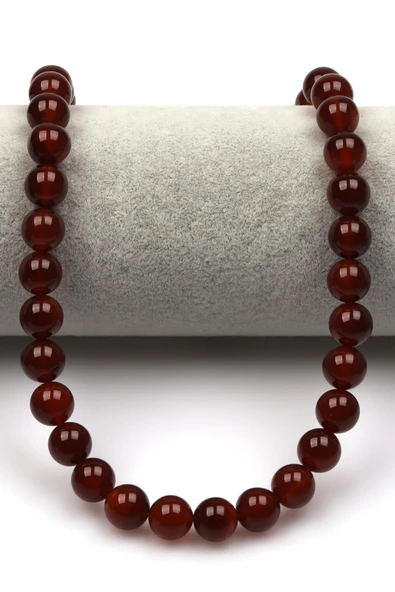 Kırmızı Akik Doğaltaş Dizi 10 mm Küre Kesim - Resim 2