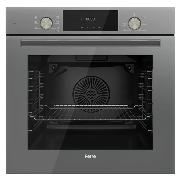 Ferre Flameart Sc Serisi Gri Set (SC408-WFA + QMS63CPR +D065 ) - 65 Cm'lik Kare Döküm Izgara-Wok - Resim 4