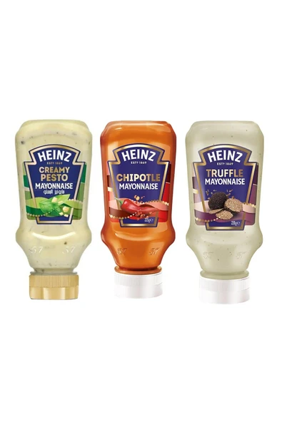 Heinz Gurme Mayonez Ailesi 3'lü Set ( Chipotle - Trüflü - Pesto ) - 1