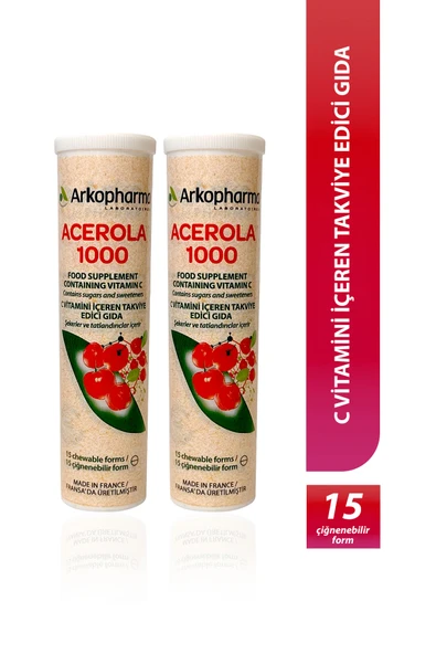 Arkopharma Azinc Acerola 1000 C Vitamini Içeren Takviye Edici Gıda ürün görseli 1