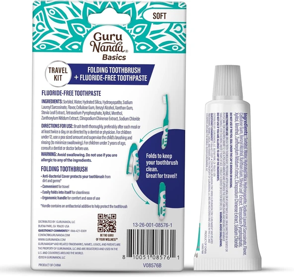 Guru Nanda Diş Fırçası+Macunu Seyehat Kiti 28 GR - 6