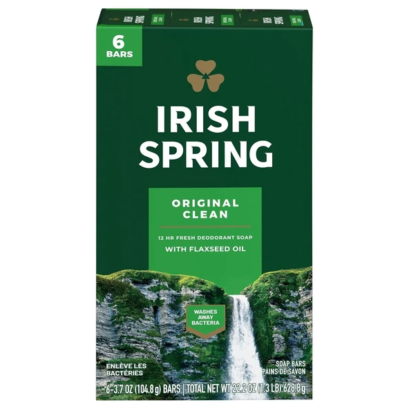 Irish Spring Soap Bars Aloe Mist 6 Bars 628.8 Gr ürün görseli