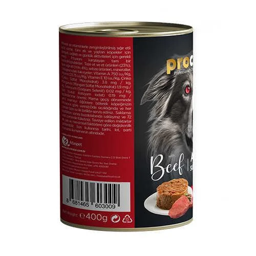 Pro Choice Adult Biftekli Yetişkin Köpek Konservesi 400 Gr - Resim 3