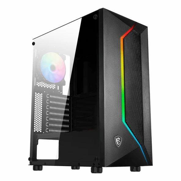 MSI MAG Vampiric 100R USB 3.2 RGB ATX Mid Tower Siyah Kasa ürün görseli 1