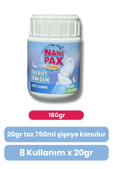 TUVALET & KLOZET TEMİZLİK TOZU EKONOMİK BEBEK BOY 160GR - 2