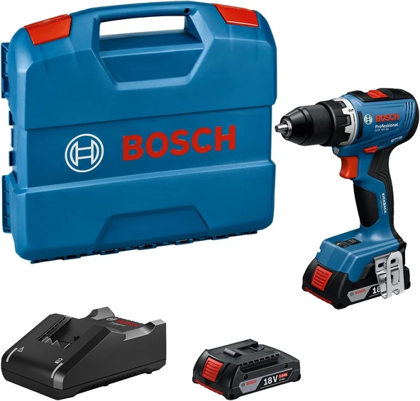 Bosch GSR 18V-65 2x2.0AH Çift Akülü Vidalama