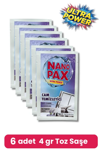 CAM TEMİZLİK TOZ TEMİZLİK SAŞESİ (6 adet X 4gr) - 2