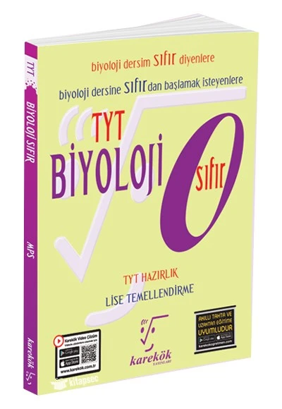 TYT Sıfır Biyoloji Karekök Yayınları ürün görseli 1