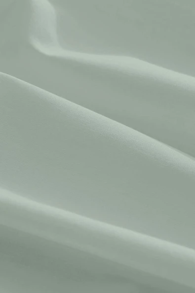 Rivaİstanbul Açık Yeşil Çift Kişilik Pamuklu Düz Çarşaf - Resim 3