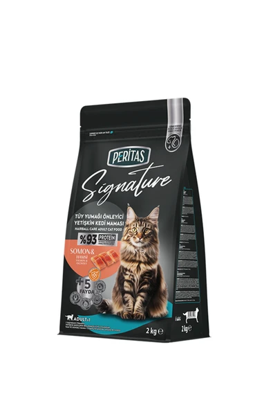 Signature Somonlu Yetişkin Kedi-Tüy Yum. Önl. 2 kg ürün görseli 1