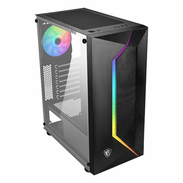 MSI MAG Vampiric 100R USB 3.2 RGB ATX Mid Tower Siyah Kasa - Resim 4