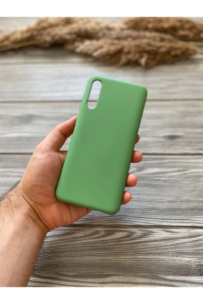 Samsung Galaxy A50 Kılıf Hopi Silikon Kapak Yeşil ürün görseli 1