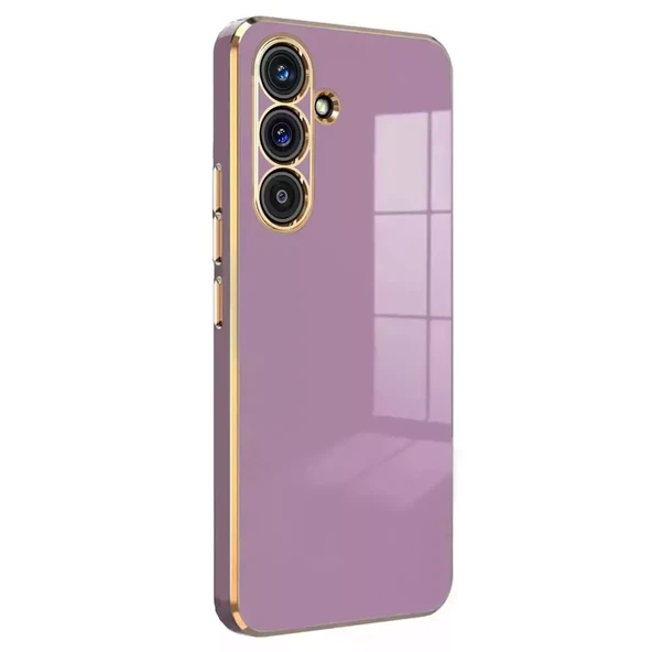 Samsung Galaxy A15 Kılıf Bark Silikon Kapak Mor ürün görseli 1