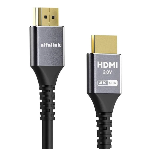 Alfalink AK-HD4K15 19+1 HDMI to HDMI 15m Metal v2.0 4K (4096*2160)  Kablo - 2