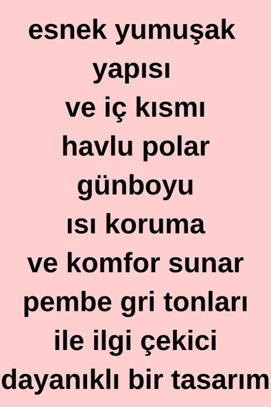 6 Adet Pembe Havlu Polar Kışlık Çorap Bilek Boy -20c Kadar Isı Koruma - 6