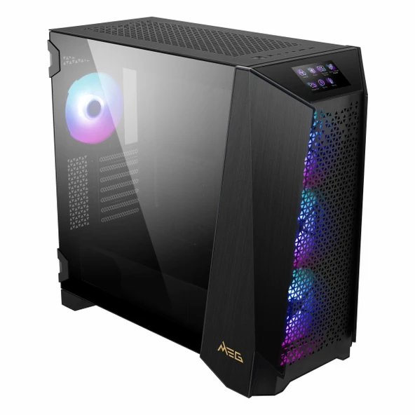 MSI MEG Prospect 700R USB 3.2 ARGB eATX Mid Tower Siyah Kasa - Resim 4