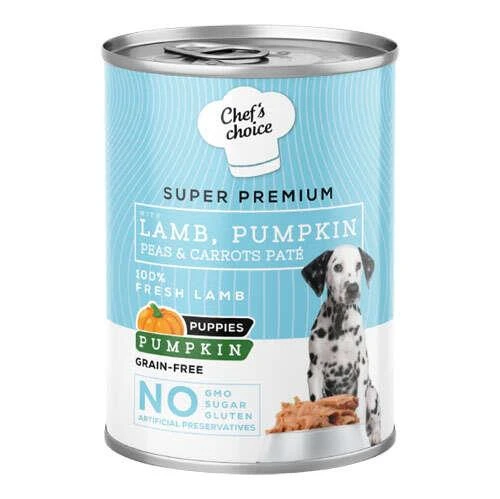 New Chefs Choice Pumpkin Pate Puppy Kuzu Balkabak Yavru Köpek Yaş Maması 400 Gr ürün görseli 1
