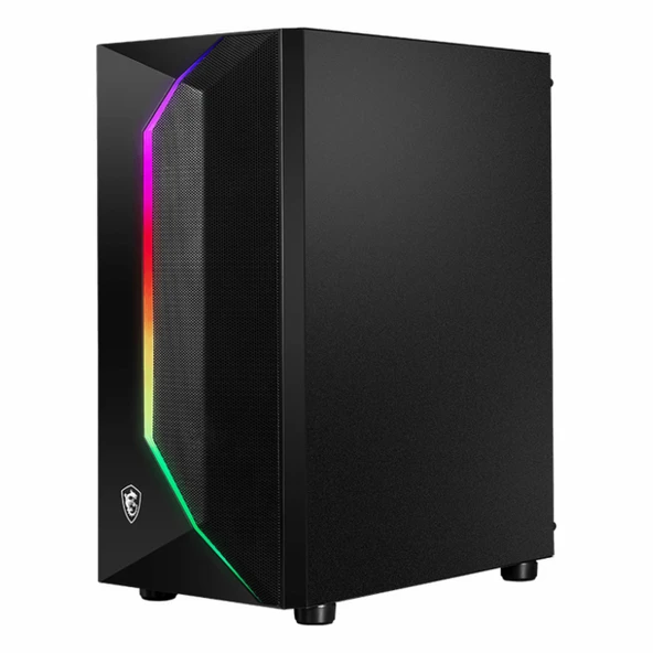MSI MAG Vampiric 100R USB 3.2 RGB ATX Mid Tower Siyah Kasa - Resim 3