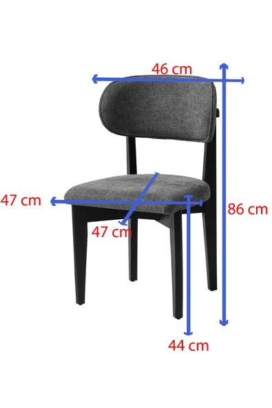 Orkide Sabit Oval Bohem Cappicino Yemek Masası Takımı Ahşap Nergis Sandalye  (1 Masa 6 Sandalye ) - 6