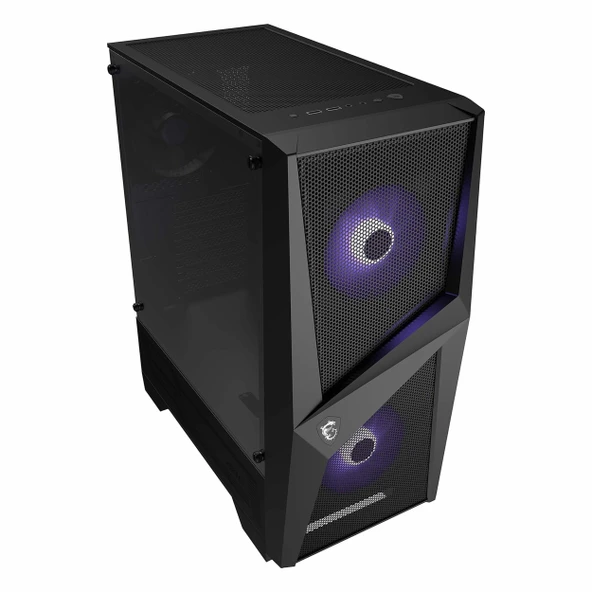 MSI MAG Forge 100M USB 3.2 RGB ATX Mid Tower Siyah Kasa - Resim 4