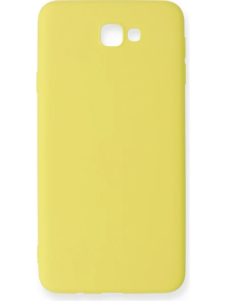 Samsung Galaxy J7 Prime Kılıf Hopi Silikon Kapak Sarı ürün görseli 1