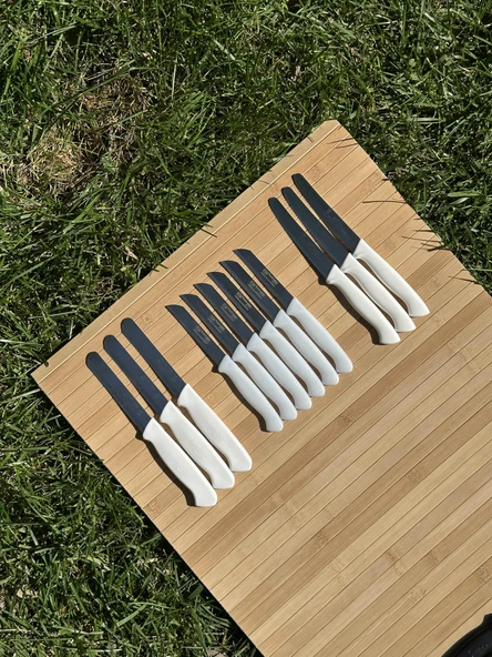 Solingen 12 Parça Beyaz Set 6 Meyve Bıçağı+3 Sebze Bıçağı+3 Ava Bıçak ürün görseli