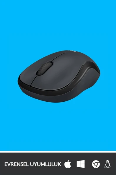 logitech B220 Sessiz Kompakt Kablosuz Mouse - Siyah - 4