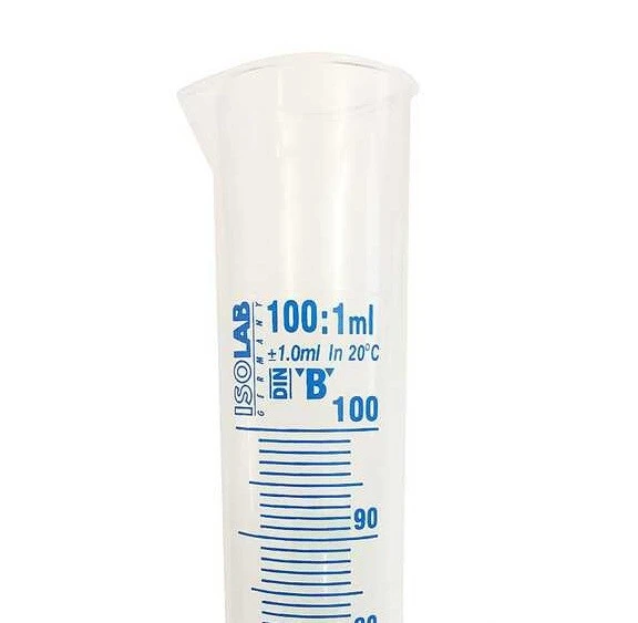 ISOLAB 100ml Plastik Mezür Mavi Skala - 2