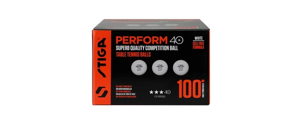 Stiga Ball Perform 3 Star Masa Tenisi Pinpon Topu Beyaz 100lü 1113-2210-10 - 1