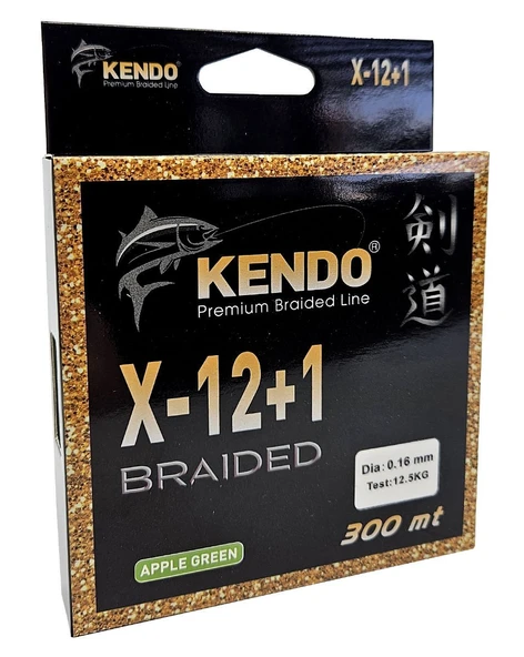 Kendo X-12+1 Braided 300m Apple Green Örgü İp - 7