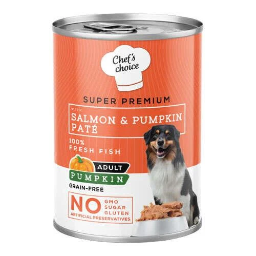 New Chefs Choice Pumpkin Pate Somon Balkabak ve Sebzeli Köpek Yaş Maması 400 Gr ürün görseli 1