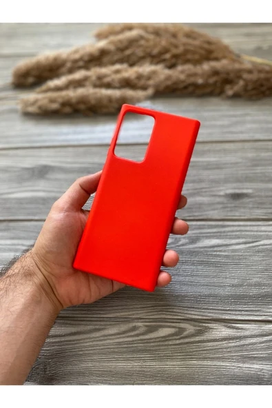 Samsung Galaxy Note 20 Ultra Kılıf Biye Silikon Kapak Kırmızı ürün görseli 1