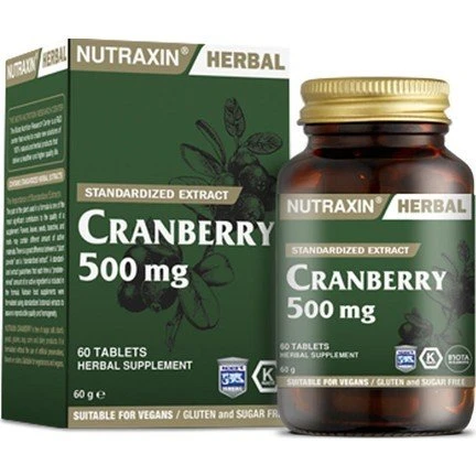 Nutraxin Cranberry 500 mg 60 Tablet ürün görseli