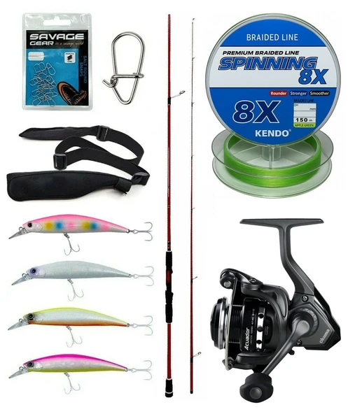 Yek Outdoor Spin Olta Seti Okuma Red Spin 279 cm 10-40 gr Spin Kamışı&Okuma Acuador ACU-2500A Olta Makinesi ürün görseli 1