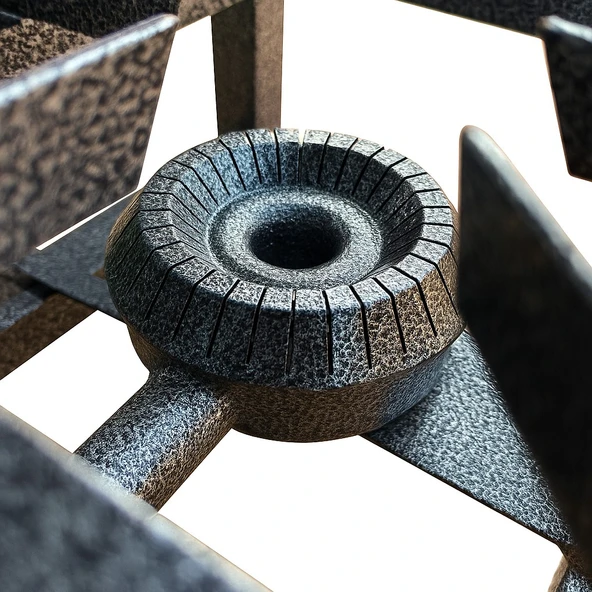 Yek Outdoor Yüksek Isılı Mini Kare Volkan Ocak 20x20cm - Yer Ocağı - 3