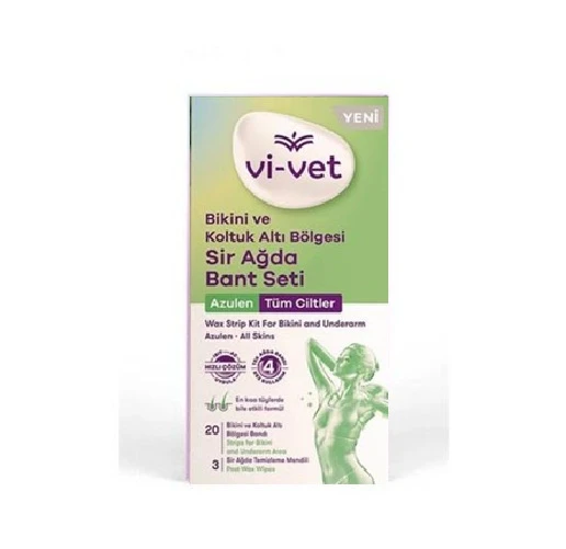 Vivet Bikini Ve Koltukaltı İçin Sir Ağda Bant Seti 24 Lü