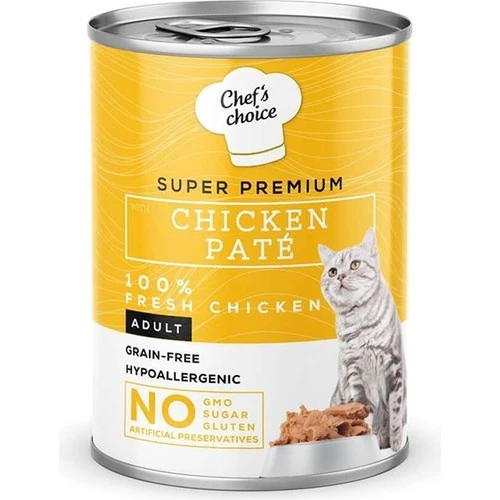 Chefs Choice Tavuklu Tahılsız Ezme Kedi Yaş Maması 400 Gr ürün görseli 1