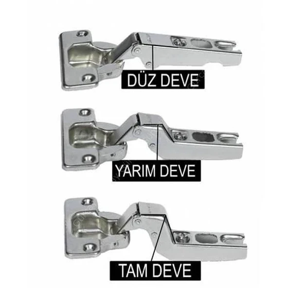 Minnes Yaylı Tas Menteşe Düz (2 Adet) - Resim 2